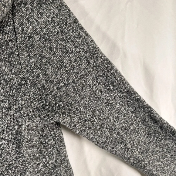 J Crew Sweater Women's Small Grey Long Sleeve Mock Neck Pockets Wool Blend - Picture 6 of 10